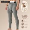 Men's Plush Thick Warm Wool Mulberry Silk Seamless Autumn/Winter Bottoming Pants