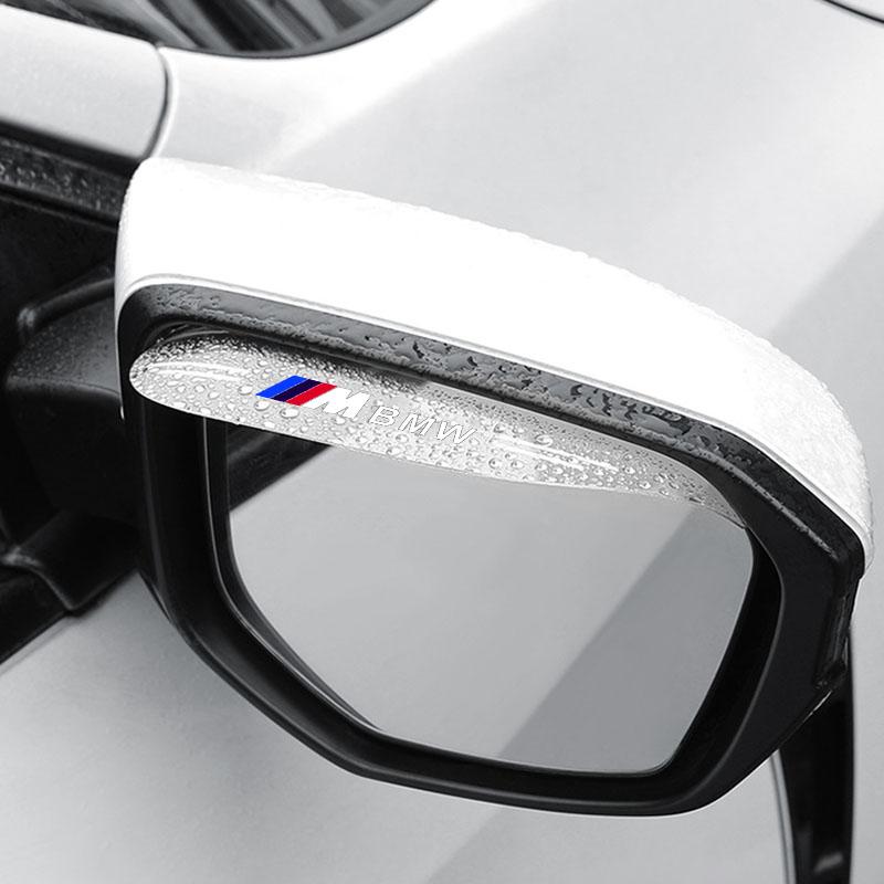 2 шт. Наклейка на зеркало заднего вида автомобиля Дождевая бровь Автомобильное боковое зеркало Дождезащитная накладка Для BMW M E34 E36 E60 E90 E46 E39 E70 F10 F20 F30 X5 X6 X1 M3 M5 M6