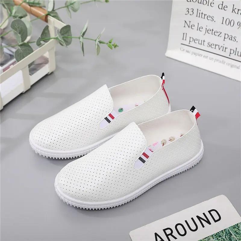 Fashion New Soft Soled Casual Shoes Versatile Women Breathable Casual Flat Bottomed Loafers High-quality PU Loafers Zapatos De Mujer