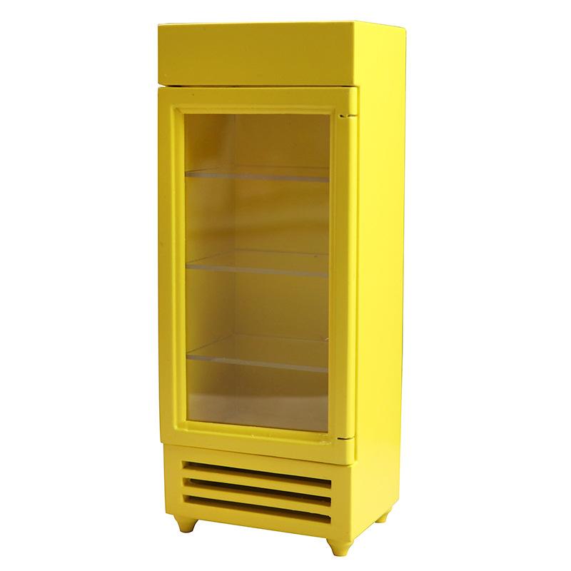 Однодверный игрушечный холодильник, мебель для кукольного домика в масштабе 1/12, аксессуары для кукольного домика, однодверный холодильник, кухонная игрушка для детей