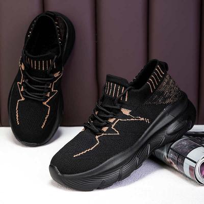 Модные туфли на платформе, ключевая высота, большой размер, женская обувь, плетеные зеленые ботинки, кроссовки, женский размер 41, спортивная оптовая дропшиппинг модель