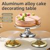 Вращающаяся подставка для торта Профессиональный поворотный стол из алюминиевого сплава для кексов, выпечки, украшений, инструмент для домашней выпечки