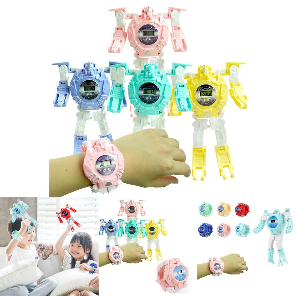 Детские часы-трансформер электронные часы две формы игрушка для детей