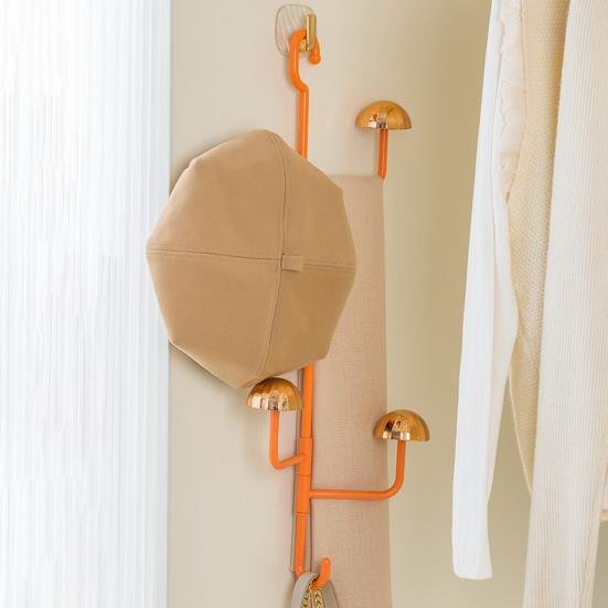 Подвесная стойка для шляп, держащая 3 шапки, не требующая установки пластиковая вешалка для дисплея, шапочка, бейсбольные кепки, парики, шарф, ювелирные изделия, шляпа, органайзер, крючок