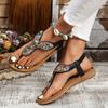 Fashion Sandals New Plus Size Flat Roman Sandals