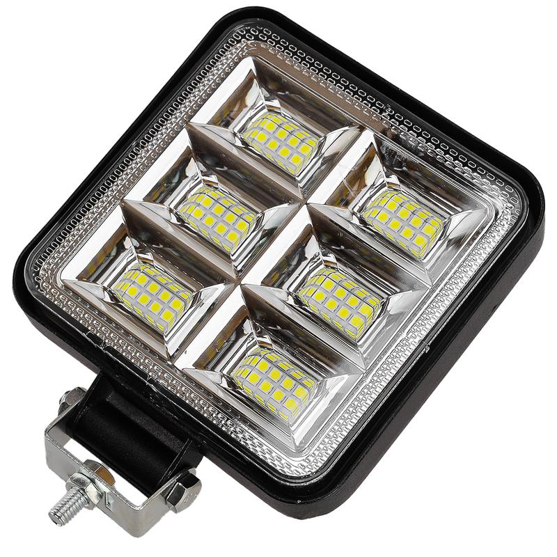 2pcs Cars Truck Off Road SUVs Vans Square 4-Inch White LED Work Light Pods Flood Spot Lamp