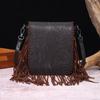 Vintage Print Boho Style Carving Single Shoulder Crossbody Bag for Women