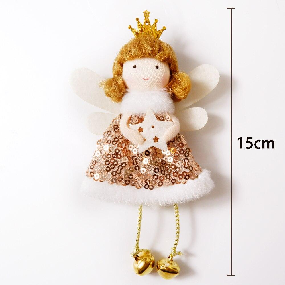 Рождественские украшения, кукла-ангел, игрушка, подвесной кулон, елочные украшения, рождественские украшения для дома, Новый год