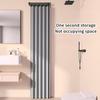 High-end Shower Invisible Waterproof Shower Partition Supplies Bathroom Dry Wet Separation Shower Curtain Rotating Folding Curtain