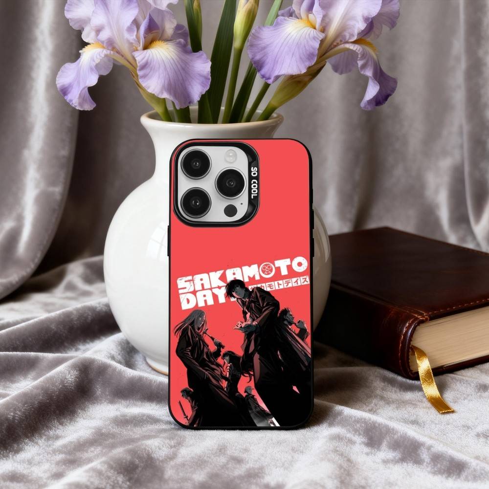 Чехол для телефона Anime S-Sakamoto-O D-Days для iPhone17,16,15,14,13,12,11 Plus,Pro Max Конфетный Посеребренный Внутренний Чехол