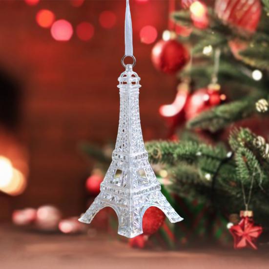 Рождественское украшение Милая 3D карета Балерина Бабочка Лось Колокольчик Шармы Прозрачный Цветной Акриловый Подвесной Кулон Украшения для Рождественской елки Дом