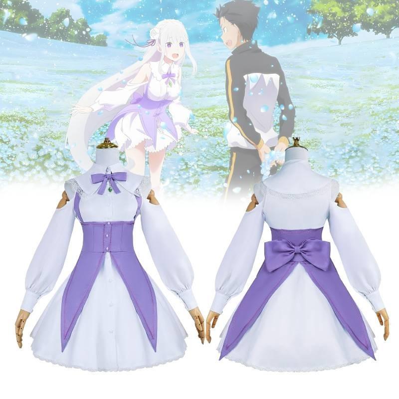 Очаровательный косплей Эмилии из Re Zero: Жизнь с нуля в другом мире для фанатов