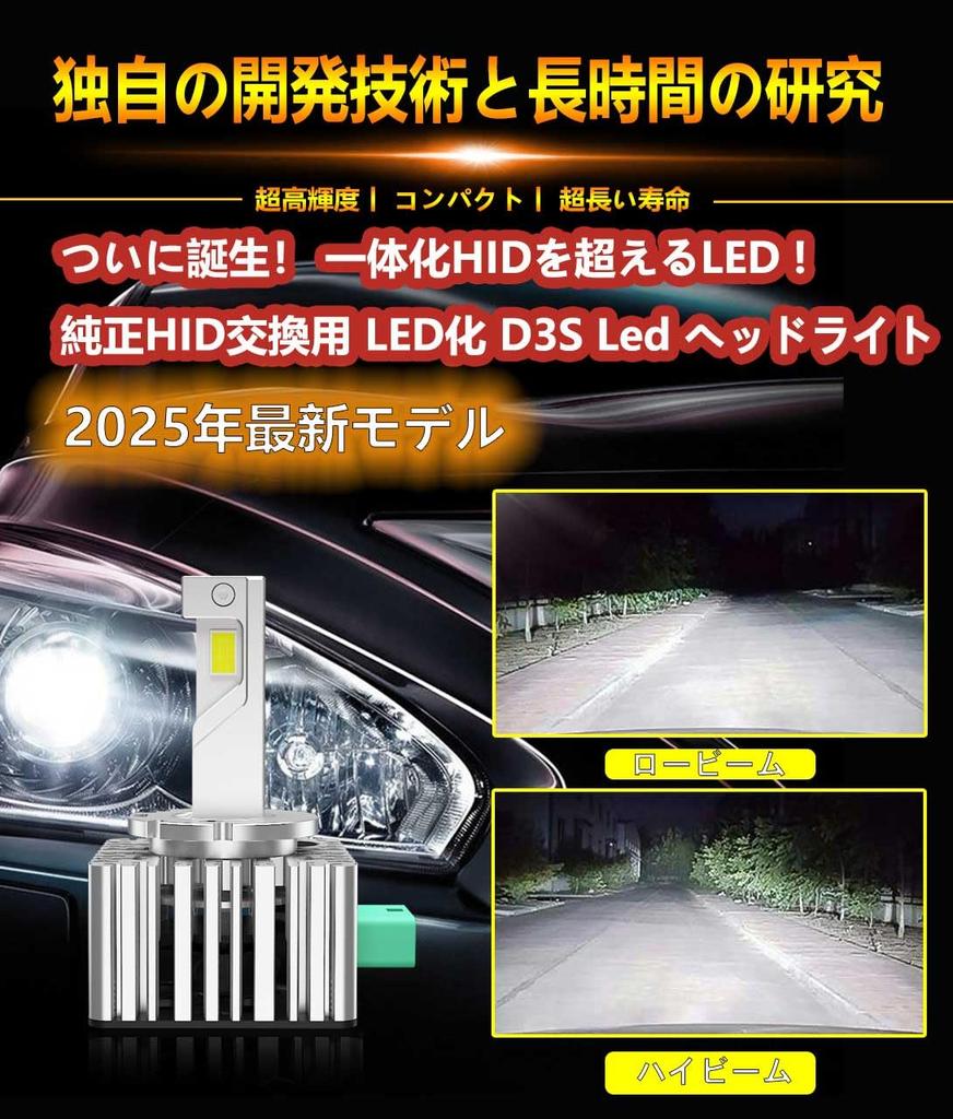 WENLE New LED Exceeds HID! D3S LED Headlight, LED Bulb, Compatible with New Vehicle