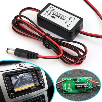 12V Помехоподавляющее реле постоянного тока Конденсаторный фильтр Разъем Фильтр для автомобильной камеры Инструменты для автоматической парковки Задняя камера заднего вида