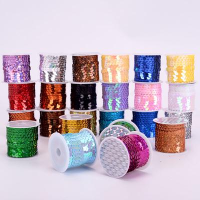 Плоские пайетки Charm 6 мм 5 ярдов для шитья костюмов, отделка кружевом, отделка для рукоделия, высокое качество, пришиваем многоцветный