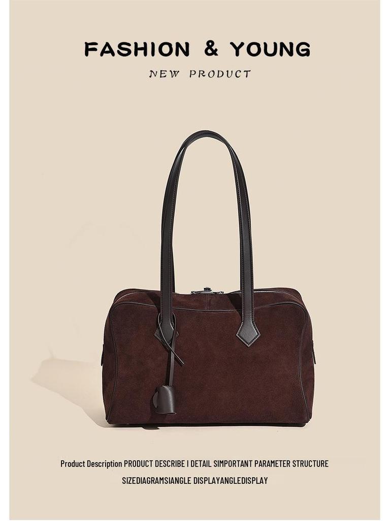 2025 Женская сумка-тоут из натуральной коровьей кожи - Сумка на плечо Victoria, сумка для боулинга