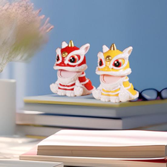 Солнечный лев украшения для приборной панели автомобиля в китайском стиле Lucky Lion Dance Model Solar