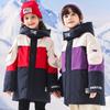 Детская пуховая куртка для мальчиков и девочек в корейском стиле, белая утиная пуховая утепленная куртка в тон