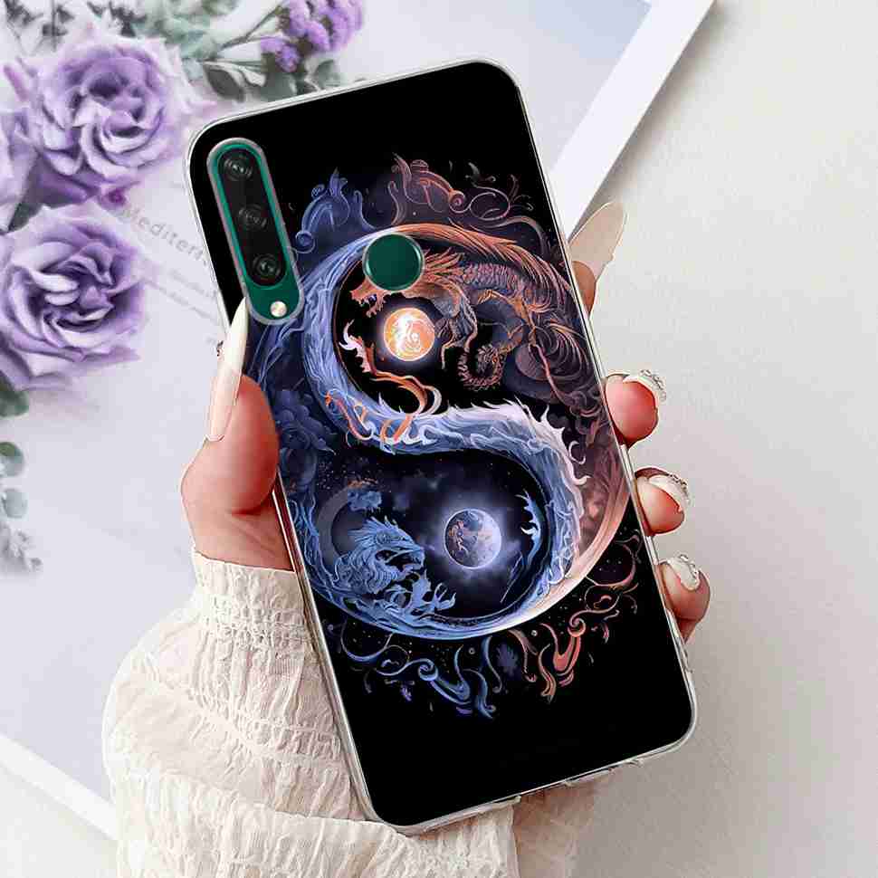 For Huawei Y6p Case Popular Painted Cover Soft Silicone Phone Case For Huawei Y 6p Y6p Y 7p Y7p Back Cover Bumper