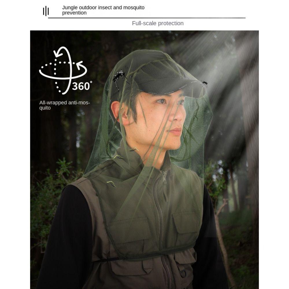 Face Mask Camouflage Hat-Veil Sun Cap Insect Bee Net Anti Bee Hat Hat Mosquito Net Hat Insect Mesh