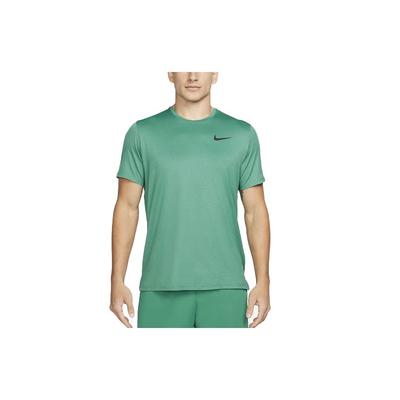 Футболка Pro Dri-FIT однотонная повседневная спортивная быстросохнущая с круглым вырезом и коротким рукавом мужская, благородно-зеленая CZ1182-333