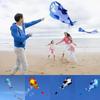 Однострочный Большой Кайт Кит/Дельфин Хорошо Летающий Пластиковая Летающая Игрушка Мягкий Кайт Развлечения на Открытом Воздухе Спорт