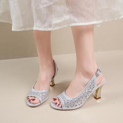 Легкая роскошь нишевый ретро 2025 лето новая женская обувь сандалии на улице фея высокие каблуки