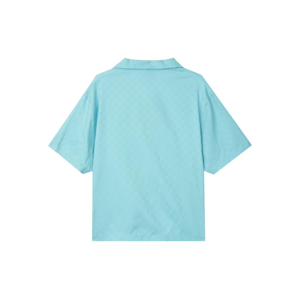 Jordan Сплошной цвет, свободная повседневная однобортная рубашка с коротким рукавом, мужские топы, синий DX9682-464