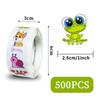 500 Sheets/Roll Animal Stickers Roll Hand Account Cartoon Cute Stickers Sealing Stickers Diy Children'S Reward Stickers