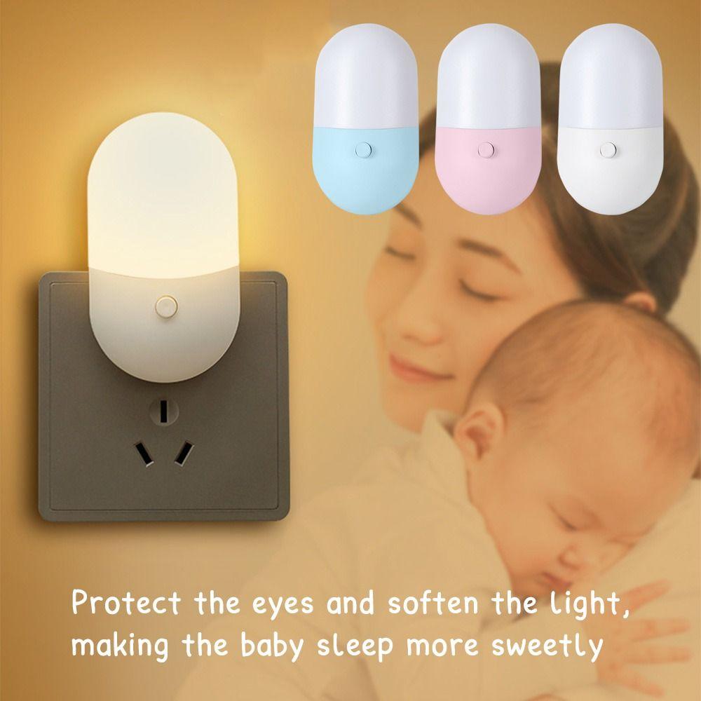Eye Protection Bedroom Light Hallway Socket Lamp Plug In Energy Saving Led Night Light Kids Light