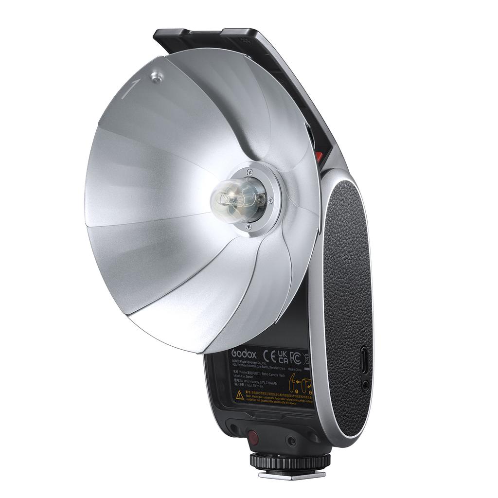 Godox Lux Senior Retro Camera Flash GN14 Color Temperature 6000K Auto & Manual Flash Modes 1/1-1/64