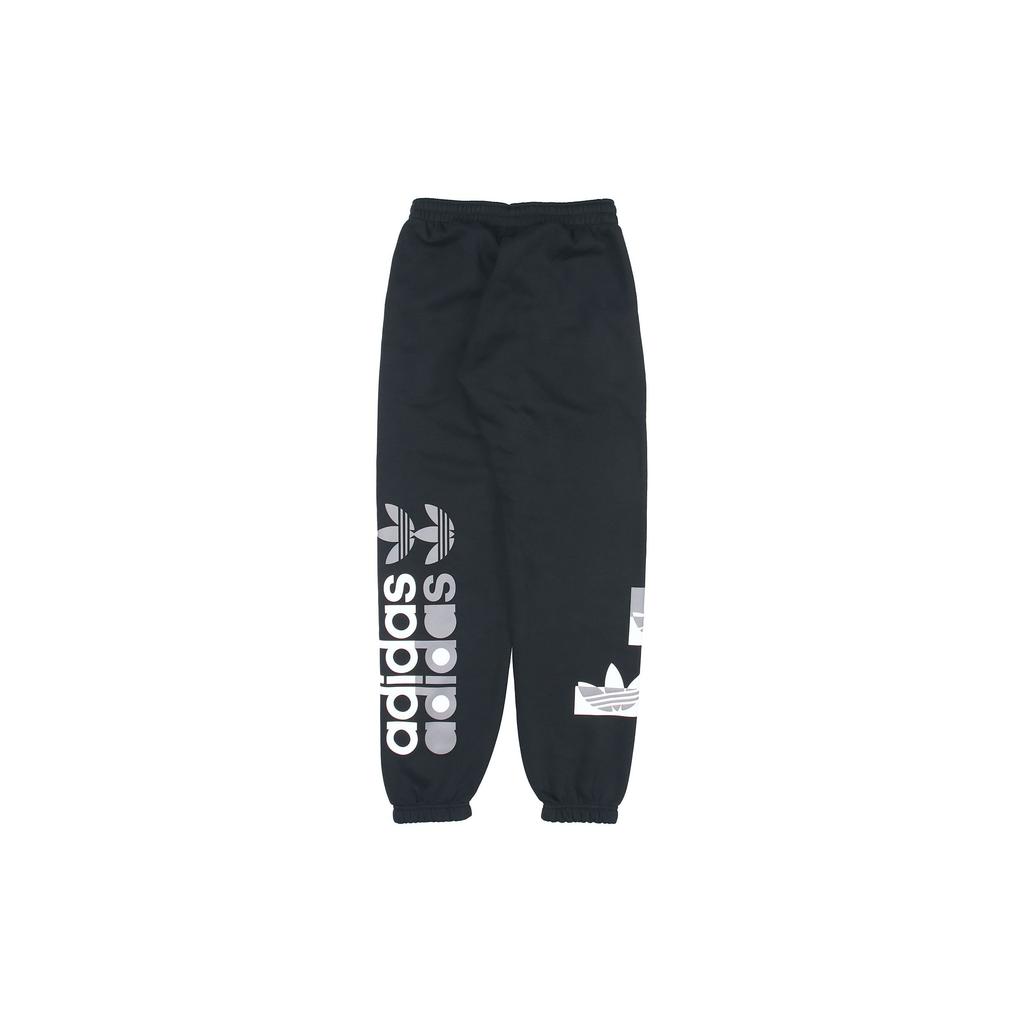 Adidas Originals Trefoil Fleece Sweatpants With Elastic Cuffs And Waist Men Bottoms Black GN3873