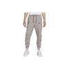 Logo Embroidered Lace-Up Casual Cuffed Knit Joggers Men Joggers Gray Brown FQ8023-272