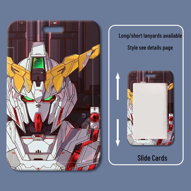 Силиконовый держатель для карт Gundam Seed для студенческих, рабочих, ID и кампусных карт.