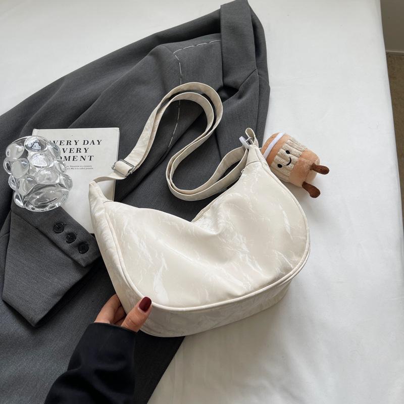 2024 летняя школьная сумка для поездок на работу через плечо, простая модная сумка-мессенджер, повседневная сумка-тоут в стиле ретро большой вместимости