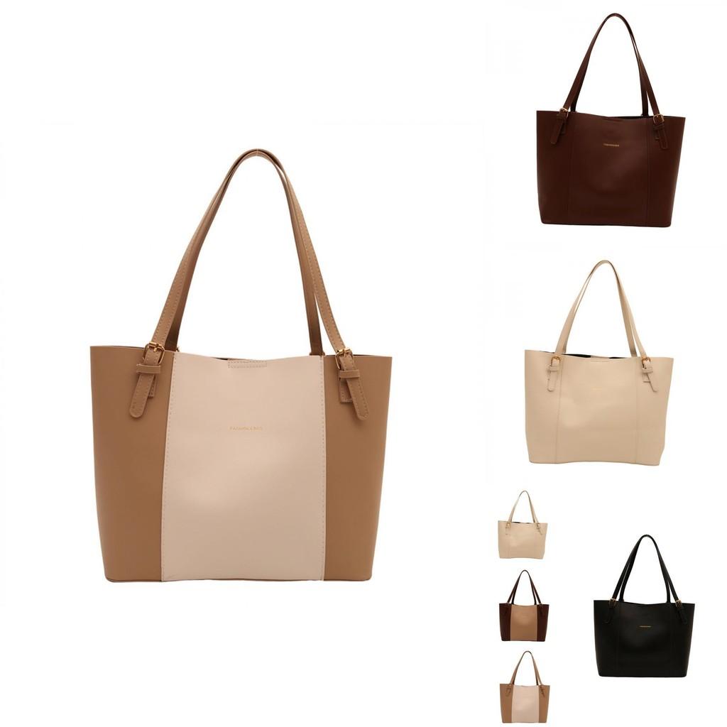 Stylish Retro Minimalist Pu Tote Bag For Women With Spacious Design For Everyday Use