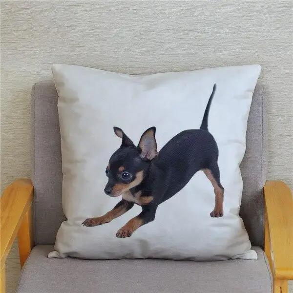 Милая Мини Собака Чихуахуа Декоративная Наволочка Офис Гостиная Автомобиль Украшения Дома Наволочка