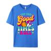 Let The Good Times Roll Bowling Bowler Graphic Tee Cotton Autumn  Men Clothing Printing