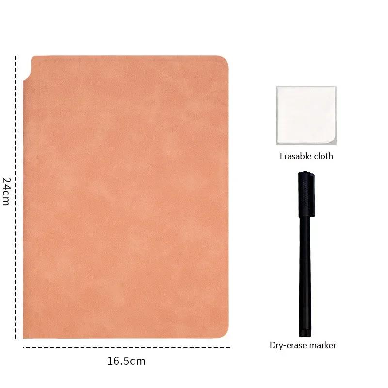 A5 Reusable Whiteboard Notebook Set with Eraser & Wipeable Board Portable Weekly Planner, Notebooks for School