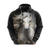 Horse Love Hoodie For Men Clothes Casual Farm Graphic Sweatshirts Horse Face Pullovers Equestrian Tracksuit Casual Male Boy Tops