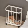 Large Capacity Laundry Basket Movable Breathable Dirty Clothes Storage Basket With Wheels Multifunctional Plastic Trolley