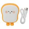 Электрическая грелка для рук, симпатичная, тост, USB, перезаряжаемая, грелка для рук, 6000 мАч, внешний аккумулятор для домашнего офиса