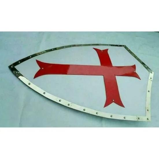 Средневековый рыцарский крест, обогреватель, щит, боевой воин, щит, стальные подарки 18 калибра