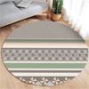 Ethnic Style Circular Carpet Bedroom Minimalist Computer Chair Circular Pad Dressing Table Bedside Dirt Resistant