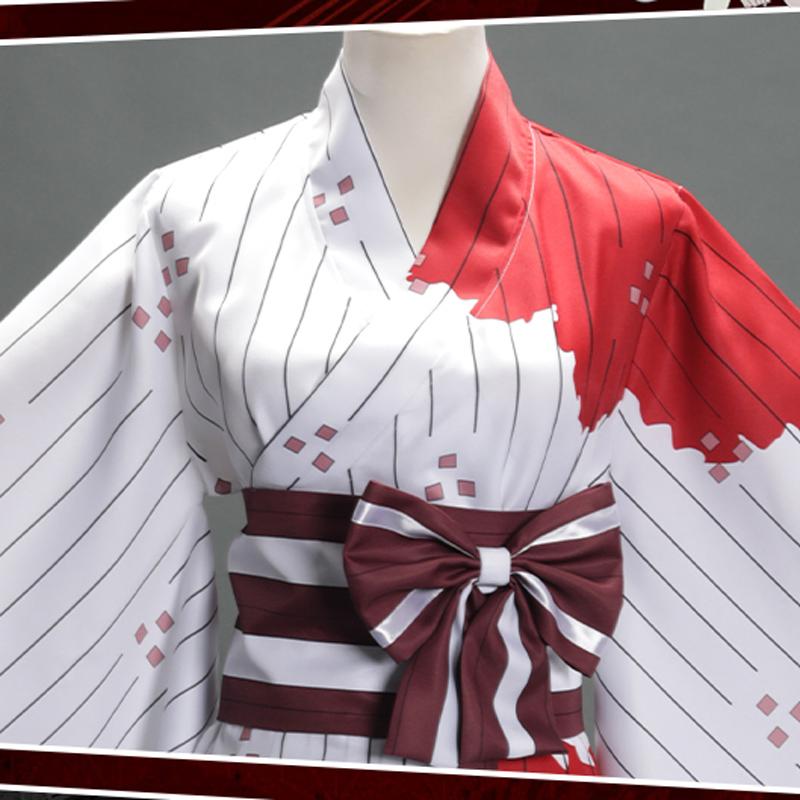 Убийца демонов: Kimetsu no Yaiba женский костюм Камадо Незуко Камадо Незуко кимоно кровавое платье костюмы