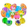 Наполненные пасхальные яйца для детей Пасхальная корзина Яйца Декор Со Сжимаемым Кроликом Наполненные 12X Домашняя Школа Мальчики и Девочки Сенсорная Игра Охота