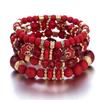 Bohemian Style Multi-layer Wooden Bead Bead Bracelet