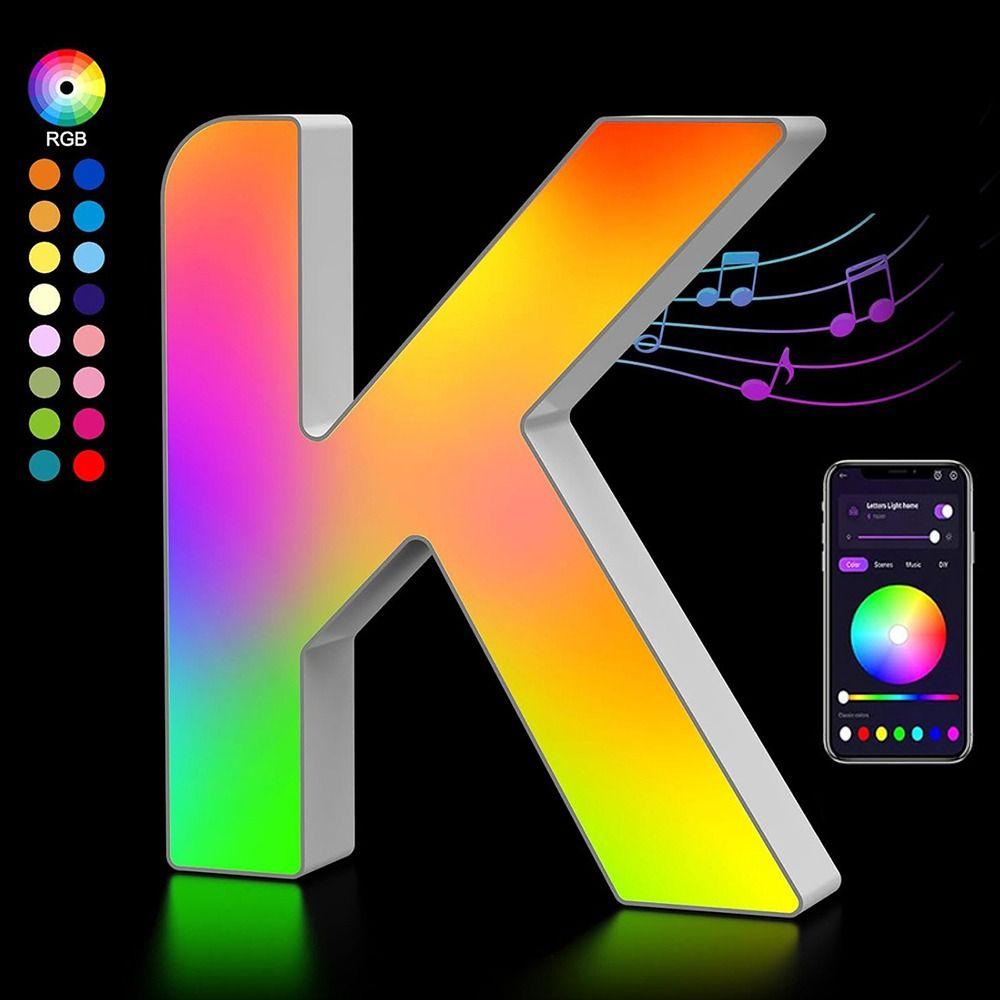 Name Letter Alphabet Light Smart Number Lamp MeRGBW App LED Letters Light Game