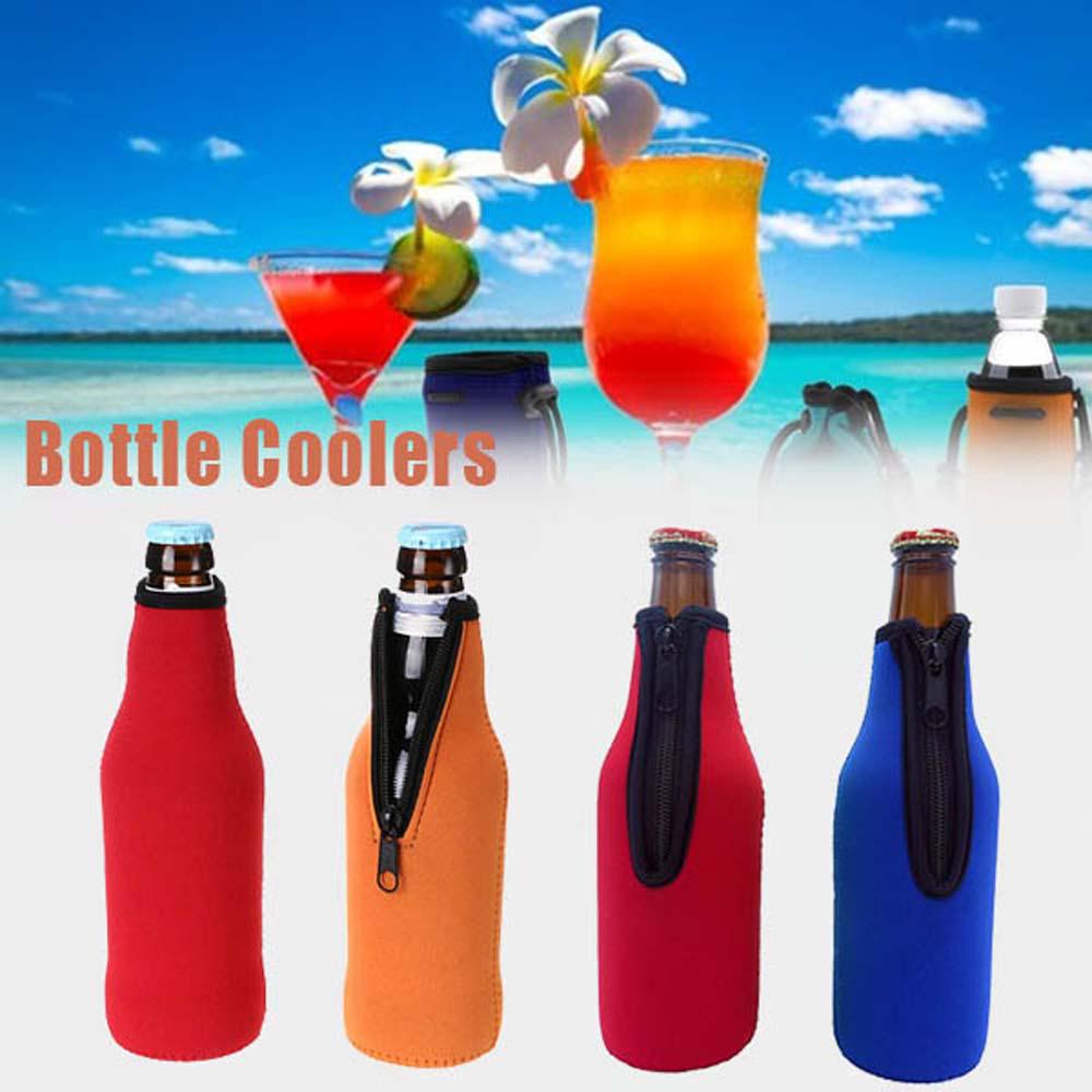 Neoprene Beverage Insulated Zipper Protective Cover Wine-bottle Bag Bottle Coolers Bottle Holder