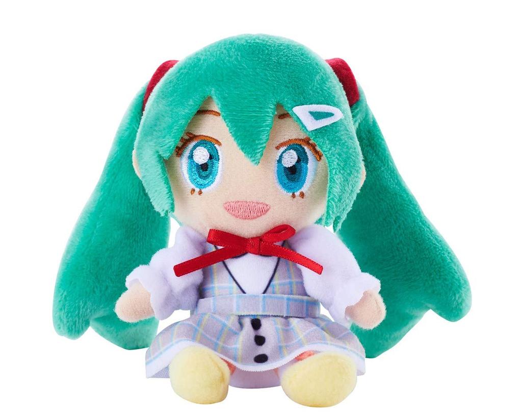 Daihatsu Hatsune Miku Outing Mascot (One Piece Version) Plush Toy with Clip, SD Style Car Strap, Cute